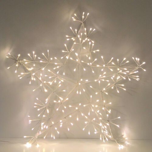 Stellar Haus Big Light Up White Warm White Star With 204 Lights 60cm